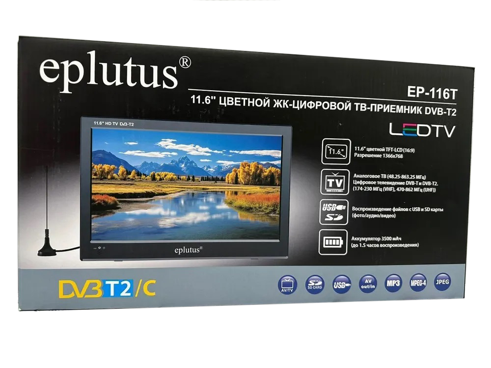 Универсальные телевизоры Eplutus EP-116T Black 