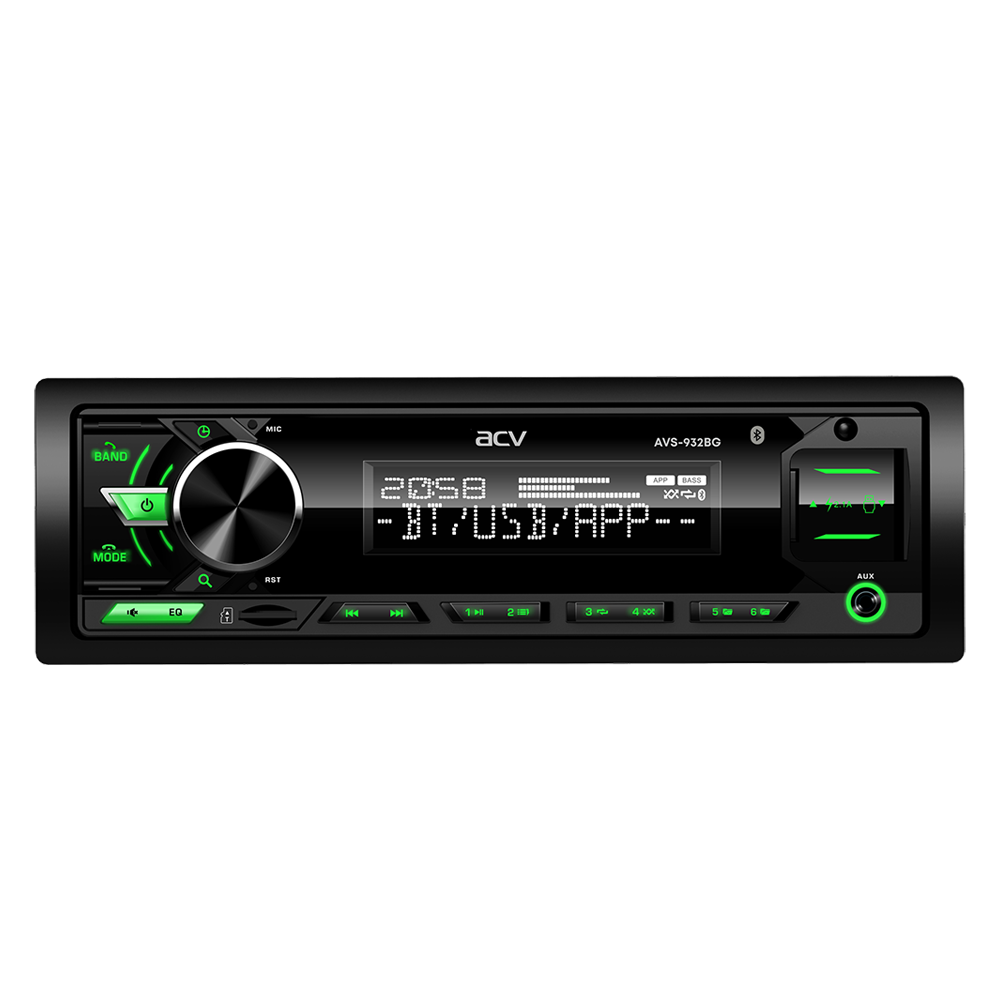 1-DIN USB/SD-ресиверы (без CD) ACV AVS-932BG 
