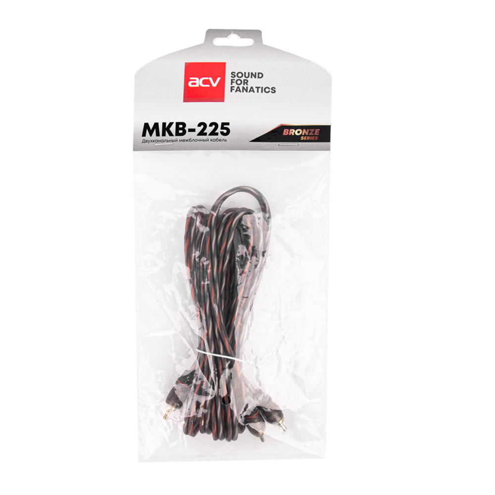 Кабели межблочные (RCA), AUX, HDMI, RCA разъёмы ACV MKB225 Bronze 