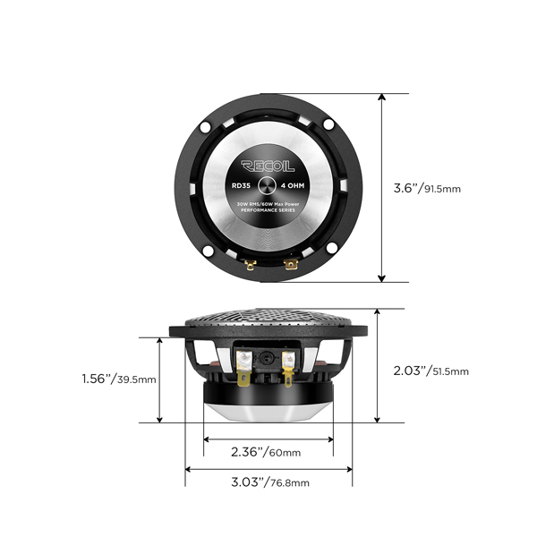 Акустика автомобильная Recoil RD35 