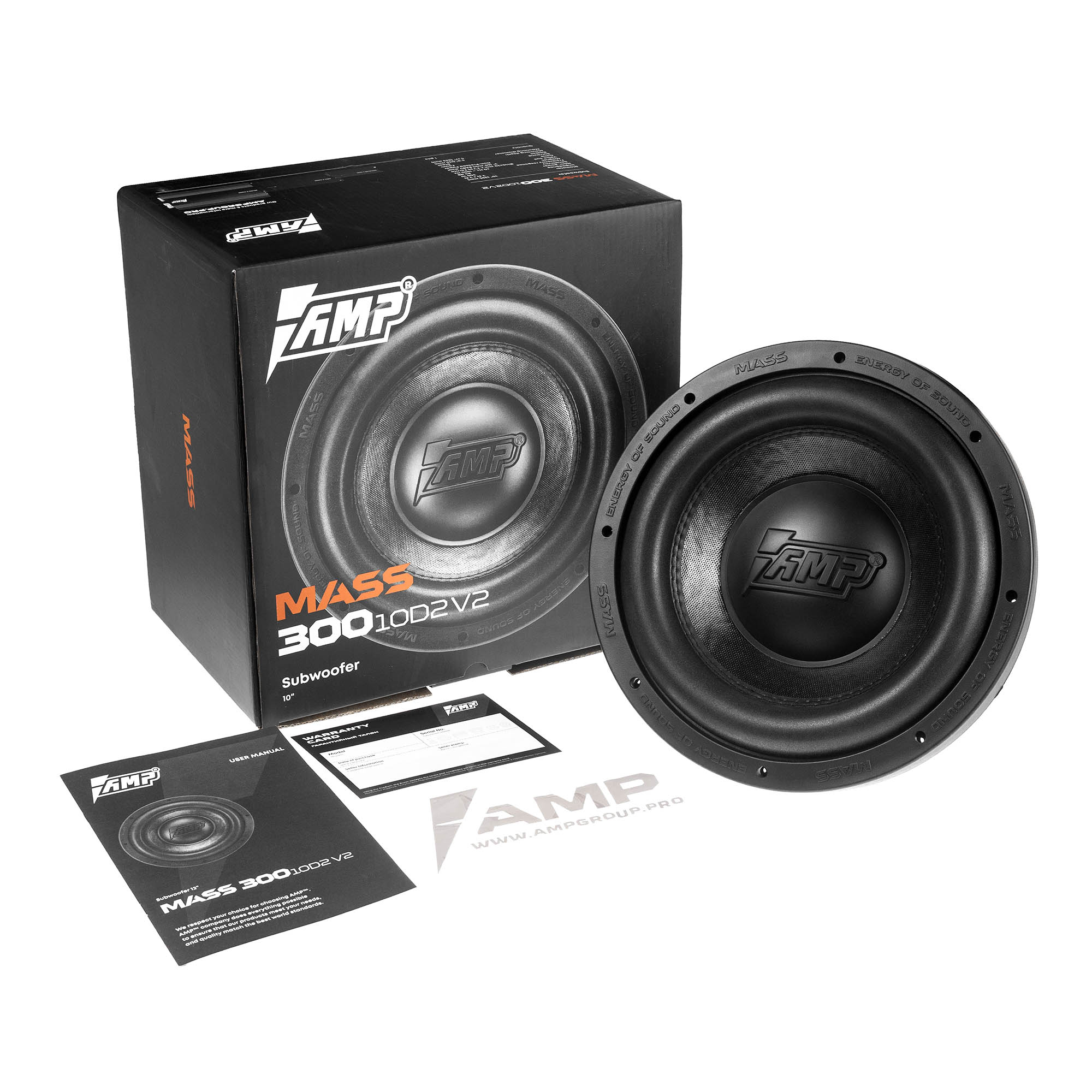 Сабвуферные динамики AMP MASS 300 10D2 V2 