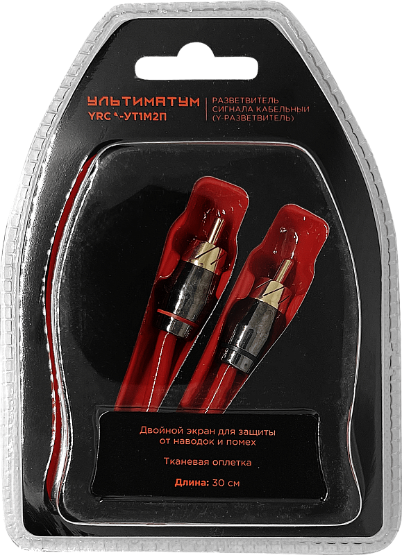 Кабели межблочные (RCA), AUX, HDMI, RCA разъёмы Ural УРАЛ YRCA-УТ1М2П 