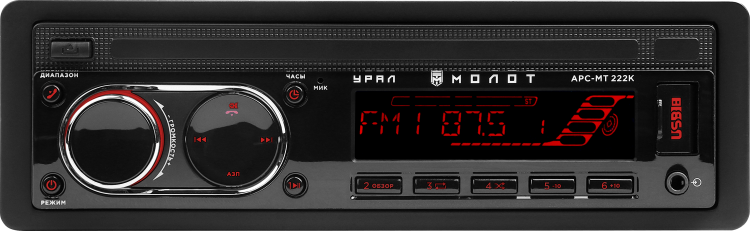 1-DIN USB/SD-ресиверы (без CD) Ural Урал МОЛОТ АРС-МТ 222К 