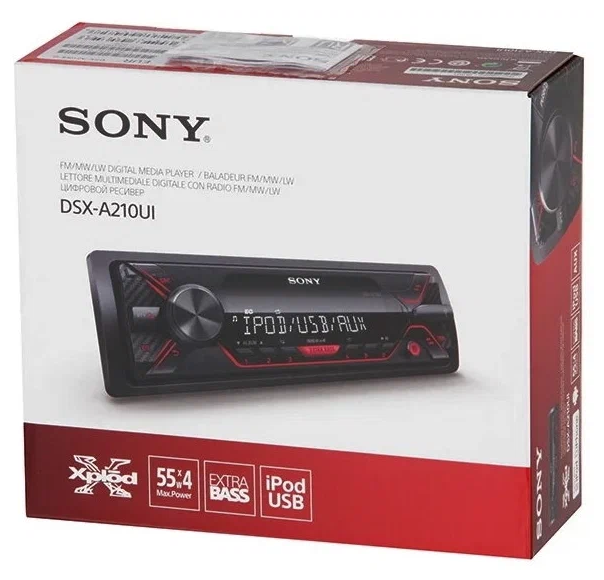 1-DIN USB/SD-ресиверы (без CD) Sony DSX-A210UI 
