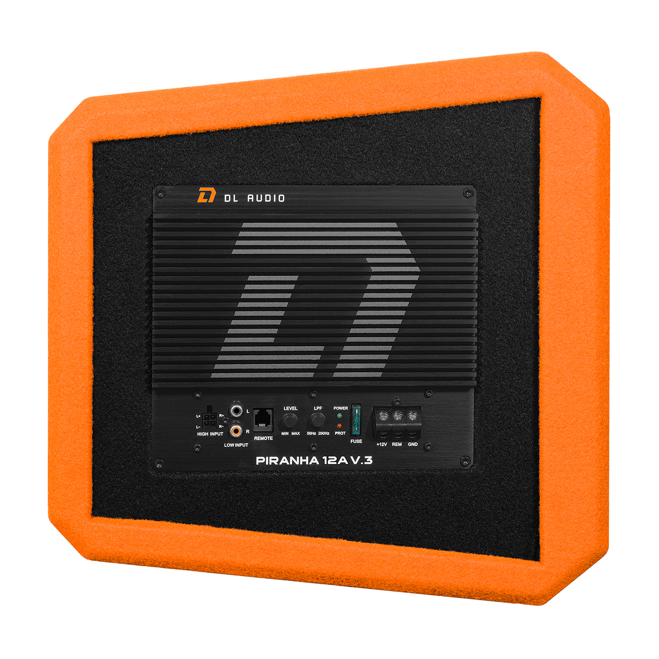 Cабвуферы корпусные активные DL Audio Piranha 12A V3 Orange 