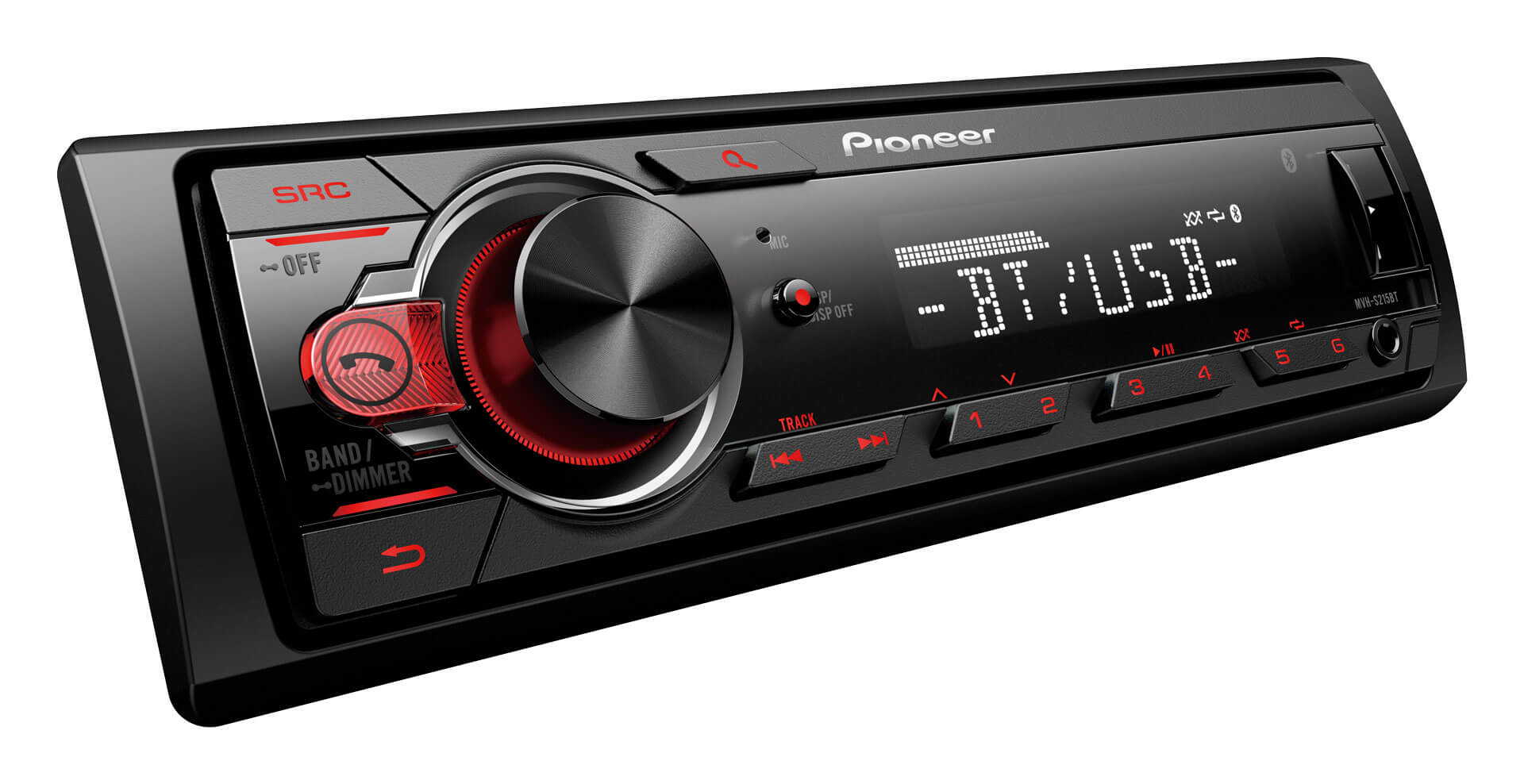 1-DIN USB/SD-ресиверы (без CD) Pioneer MVH-S215BT 