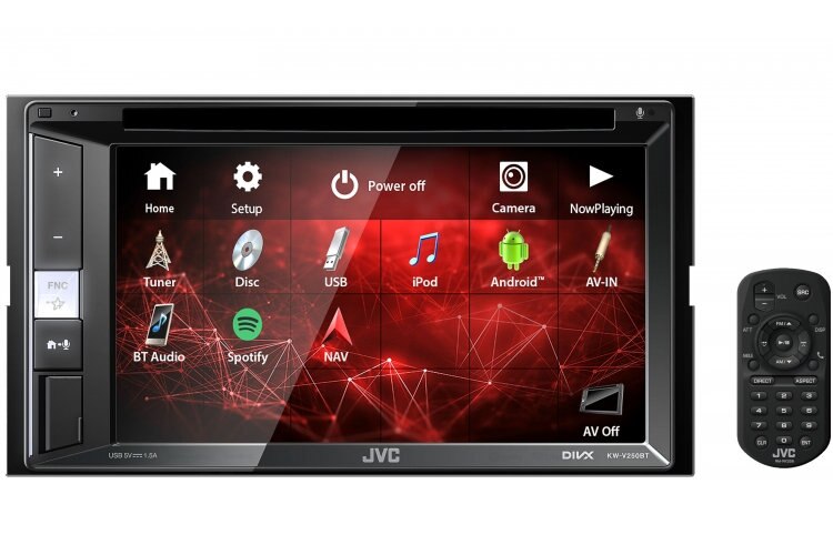 2-DIN Медиа-ресиверы со встроенным ЖК-экраном (без DVD) JVC KW-V250BTM DSP 