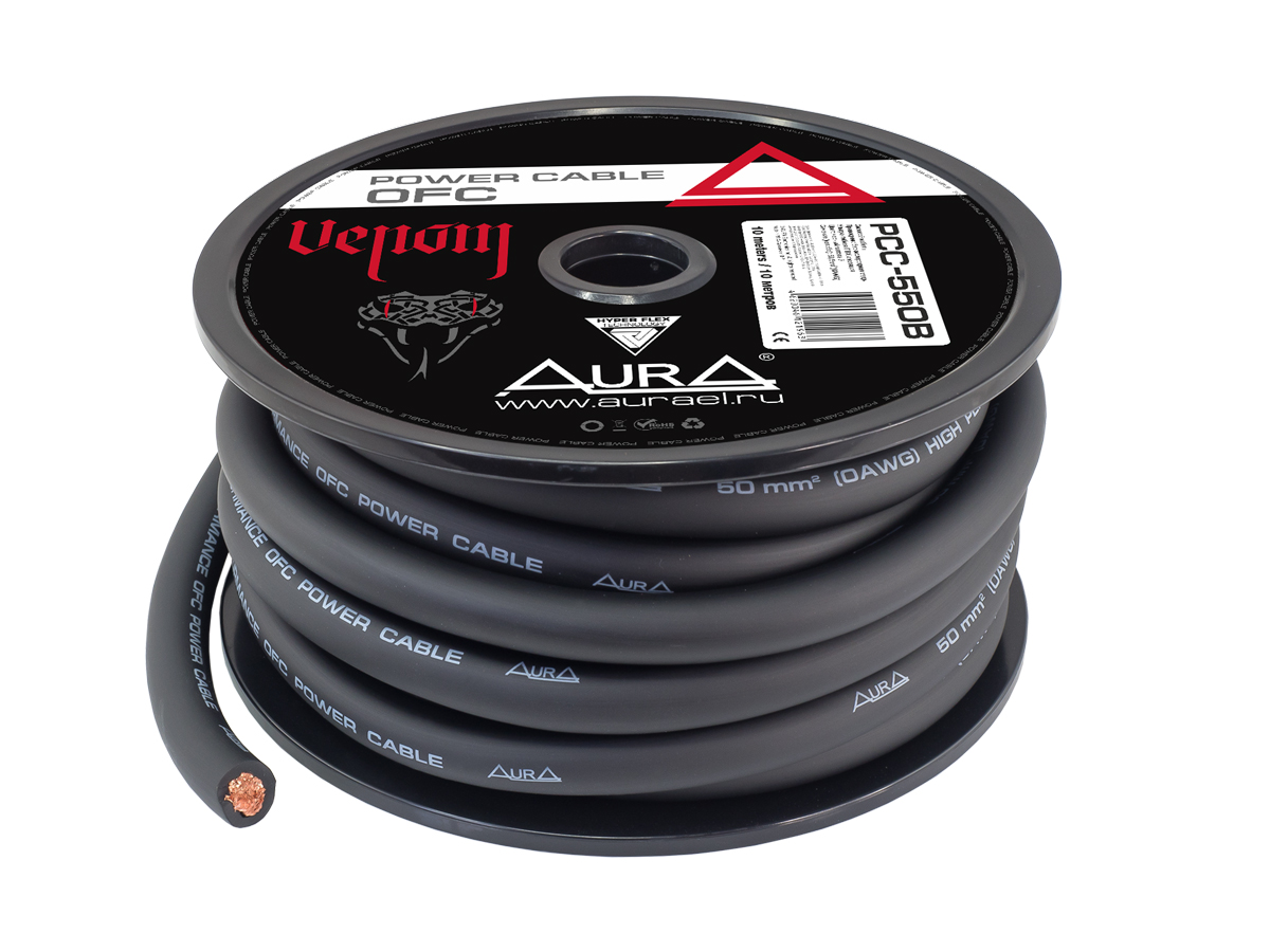 Кабели силовые, разъемы. Крепеж для кабеля. AurA PCC-550B 