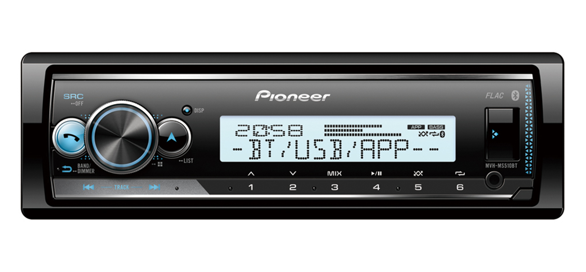 Головные устройства и пульты ДУ Pioneer MVH-MS510BT 
