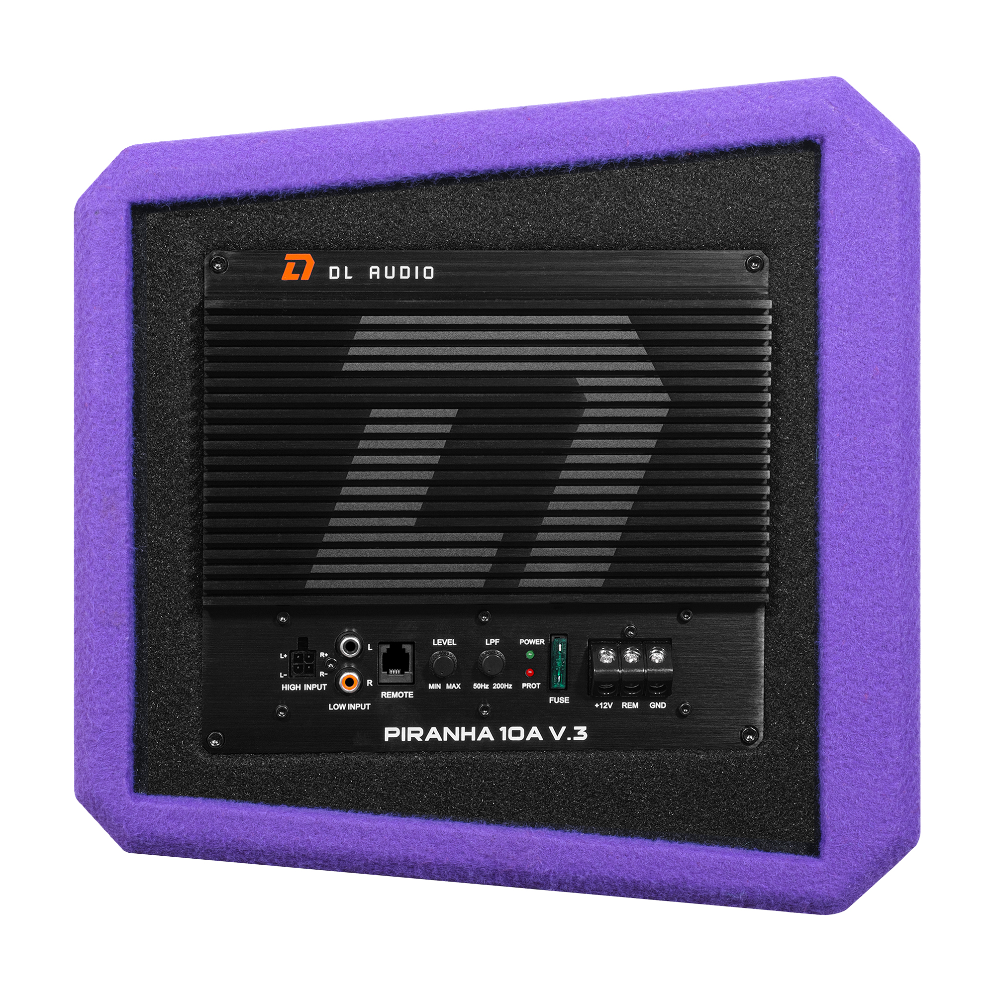 Cабвуферы корпусные активные DL Audio Piranha 10A V3 Purple 