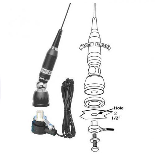 Антенны врезные для радиостанций 27МГц Sirio Hi-Power 4000