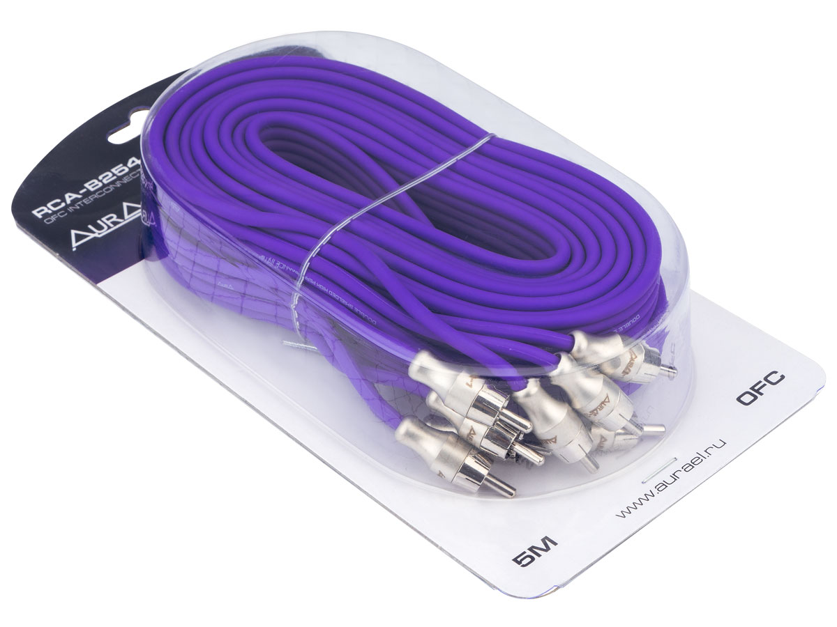 Кабели межблочные (RCA), AUX, HDMI, RCA разъёмы AurA RCA-B254 MkII 