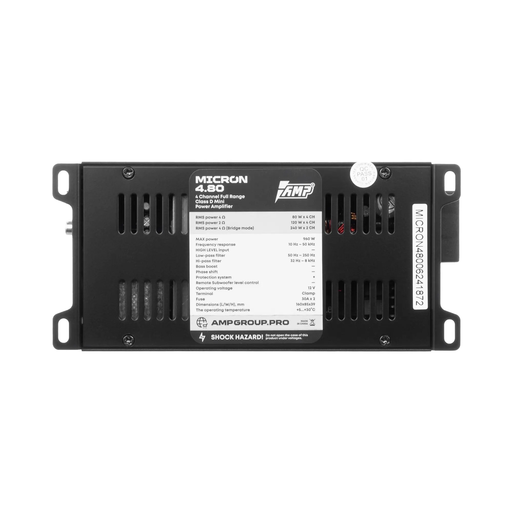 Четырёхканальные усилители AMP MICRON 4.80 