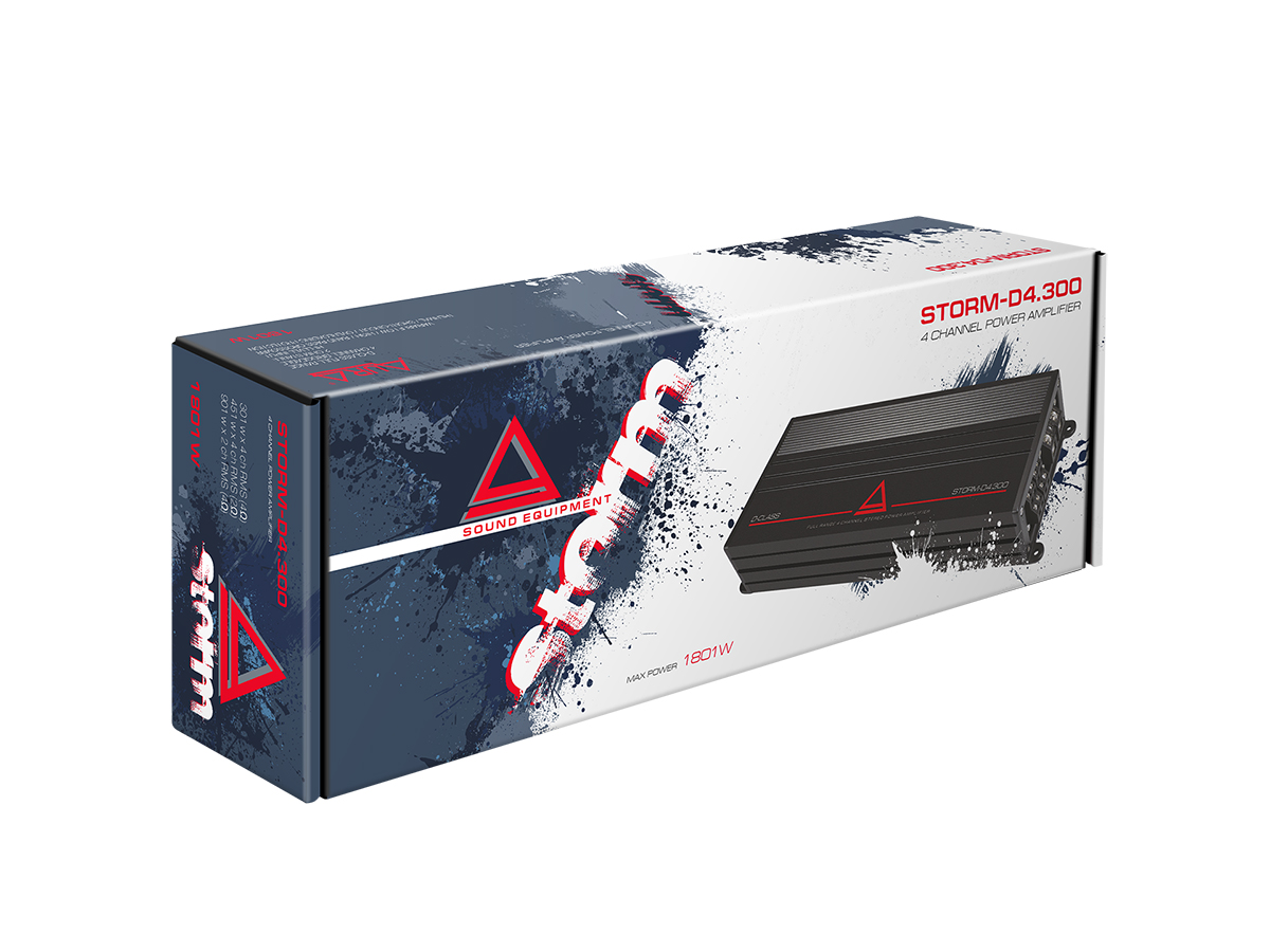 Четырёхканальные усилители AurA STORM-D4.300 