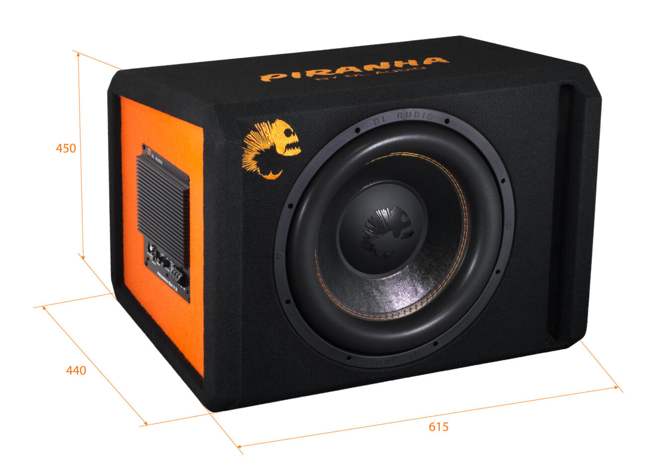 Cабвуферы корпусные активные DL Audio Piranha 15A V2 Black 