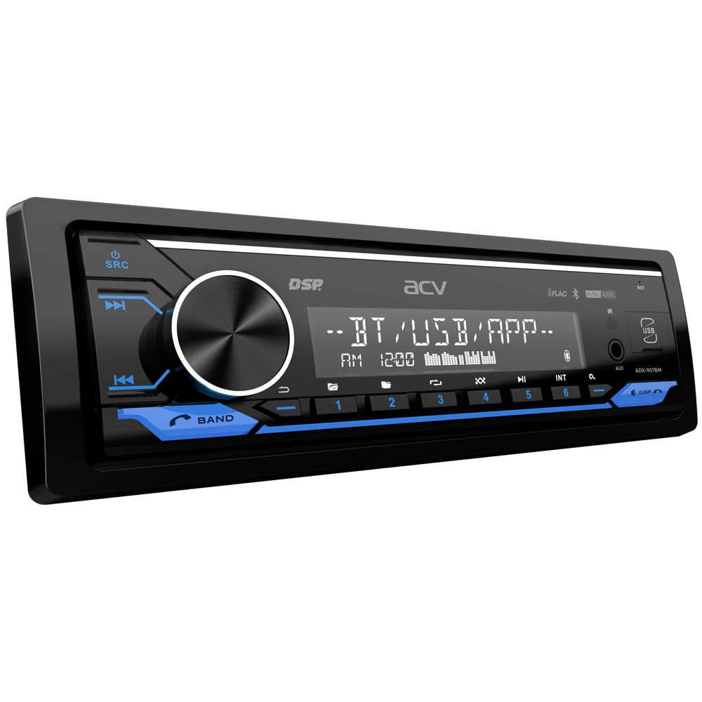 1-DIN USB/SD-ресиверы (без CD) ACV ADX-907BM DSP 