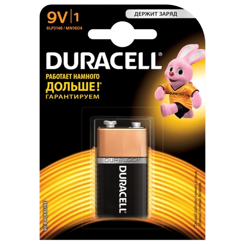Батарейки Батарейка (Крона) 6LR61 Duracell