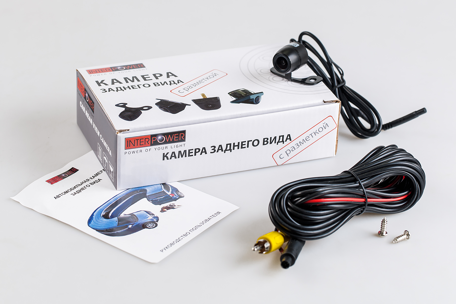 Универсальные видеокамеры, Камеры в номерных рамках, Аксессуары Interpower IP 168 F/R 