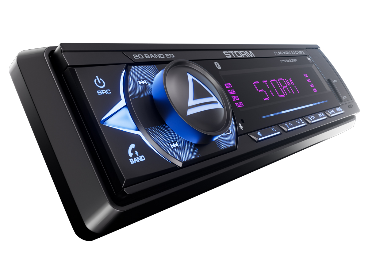1-DIN USB/SD-ресиверы (без CD) AurA STORM-535BT 