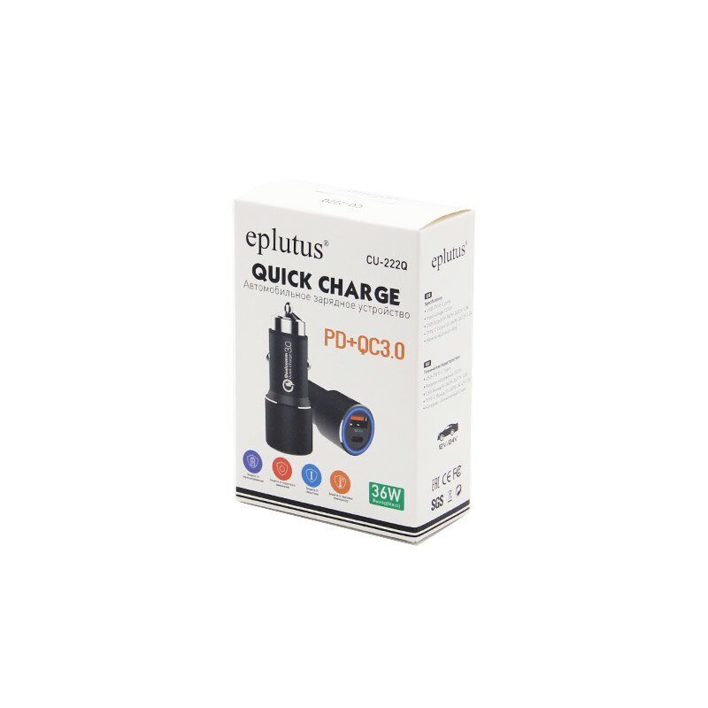 Зарядные устройства для смартфонов, Кабели Eplutus CU-222Q 