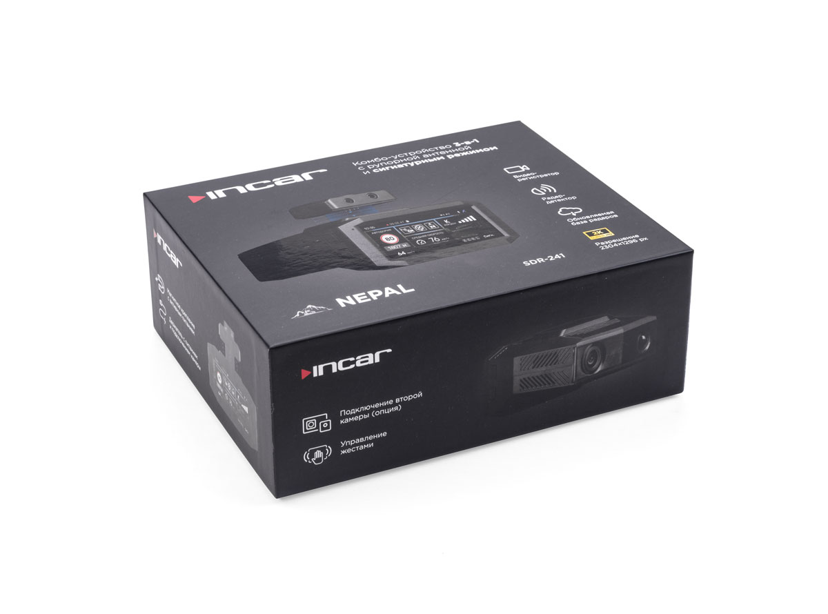 Комбоустройства (Видеорегистраторы с радар-детекторами) Incar SDR-241 Nepal