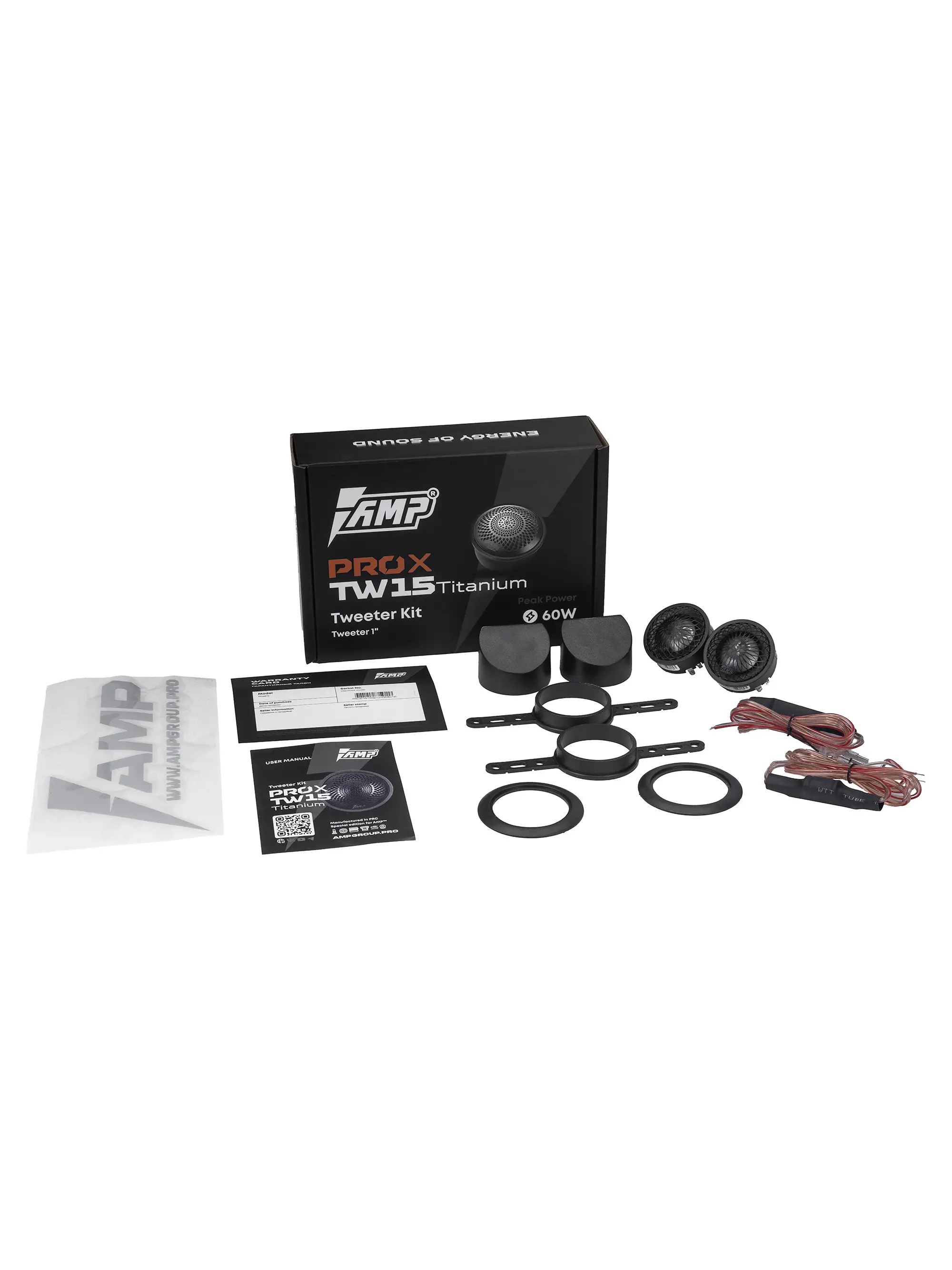 Акустика автомобильная AMP PRO X TW15 Titanium 