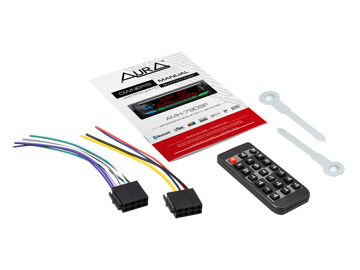 1-DIN USB/SD-ресиверы (без CD) AurA AMH-79DSP (2023) 