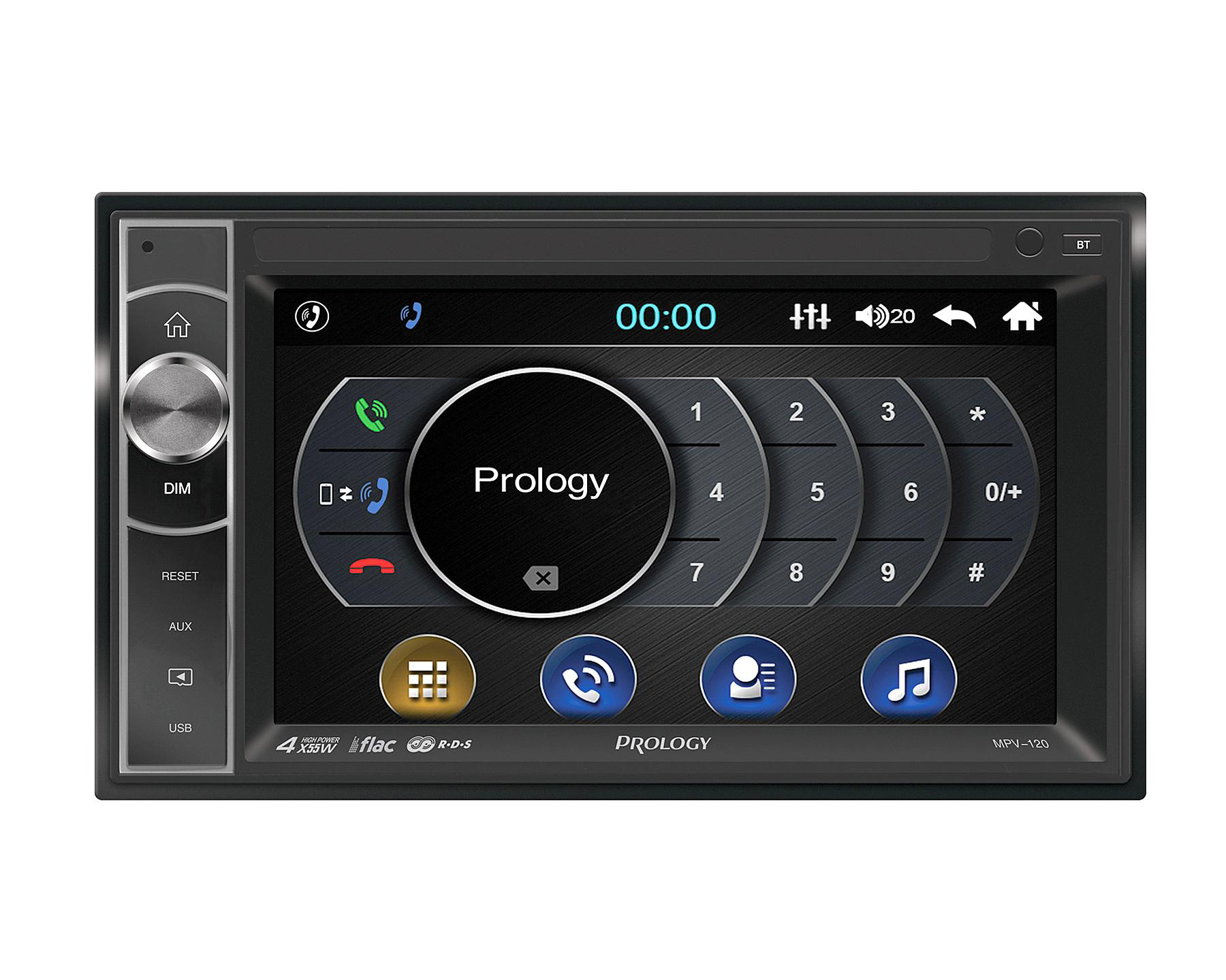 2-DIN Медиа-ресиверы со встроенным ЖК-экраном (без DVD) Prology MPV-120 