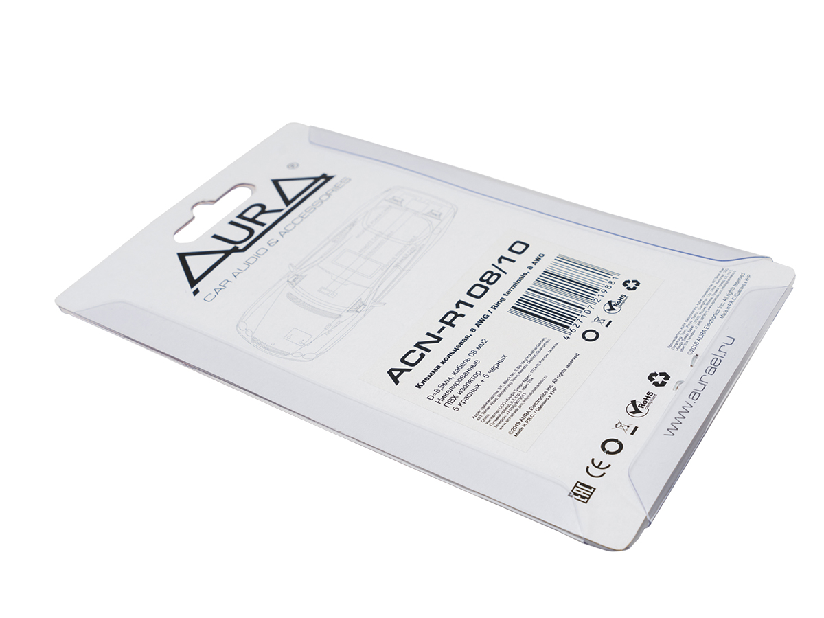 Клеммы акустические, силовые, коннекторы, гильзы AurA ACN-R108/10 