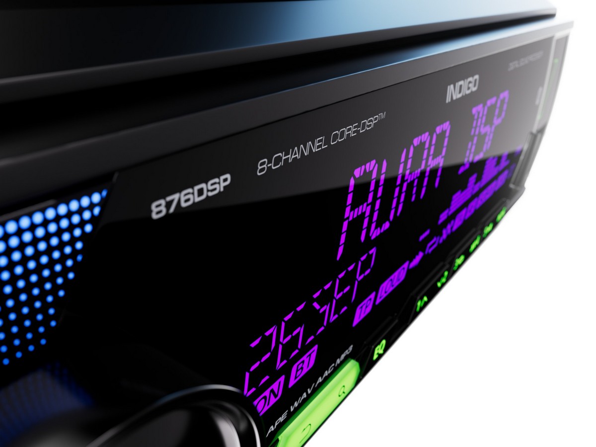 1-DIN USB/SD-ресиверы (без CD) AurA INDIGO-876DSP 