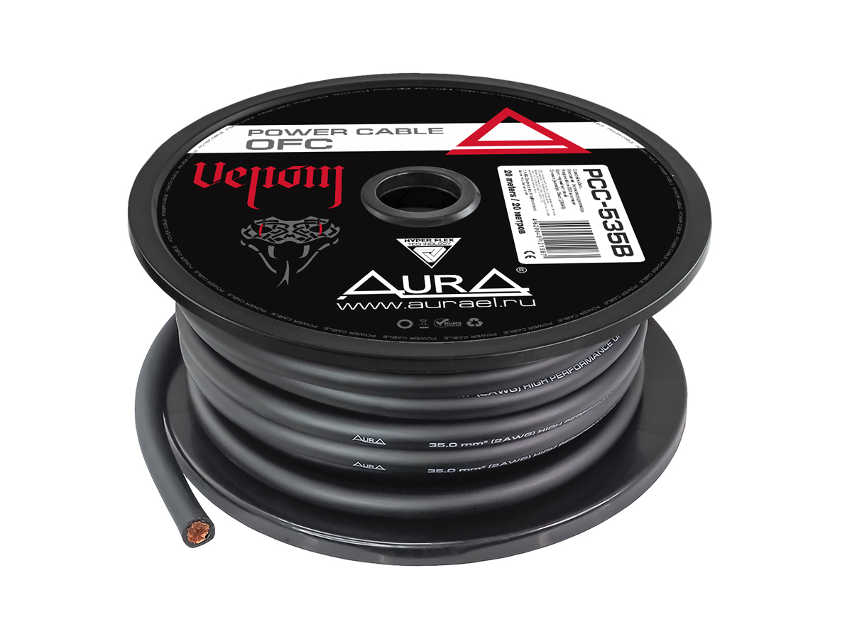 Кабели силовые, разъемы. Крепеж для кабеля. AurA PCC-535B 