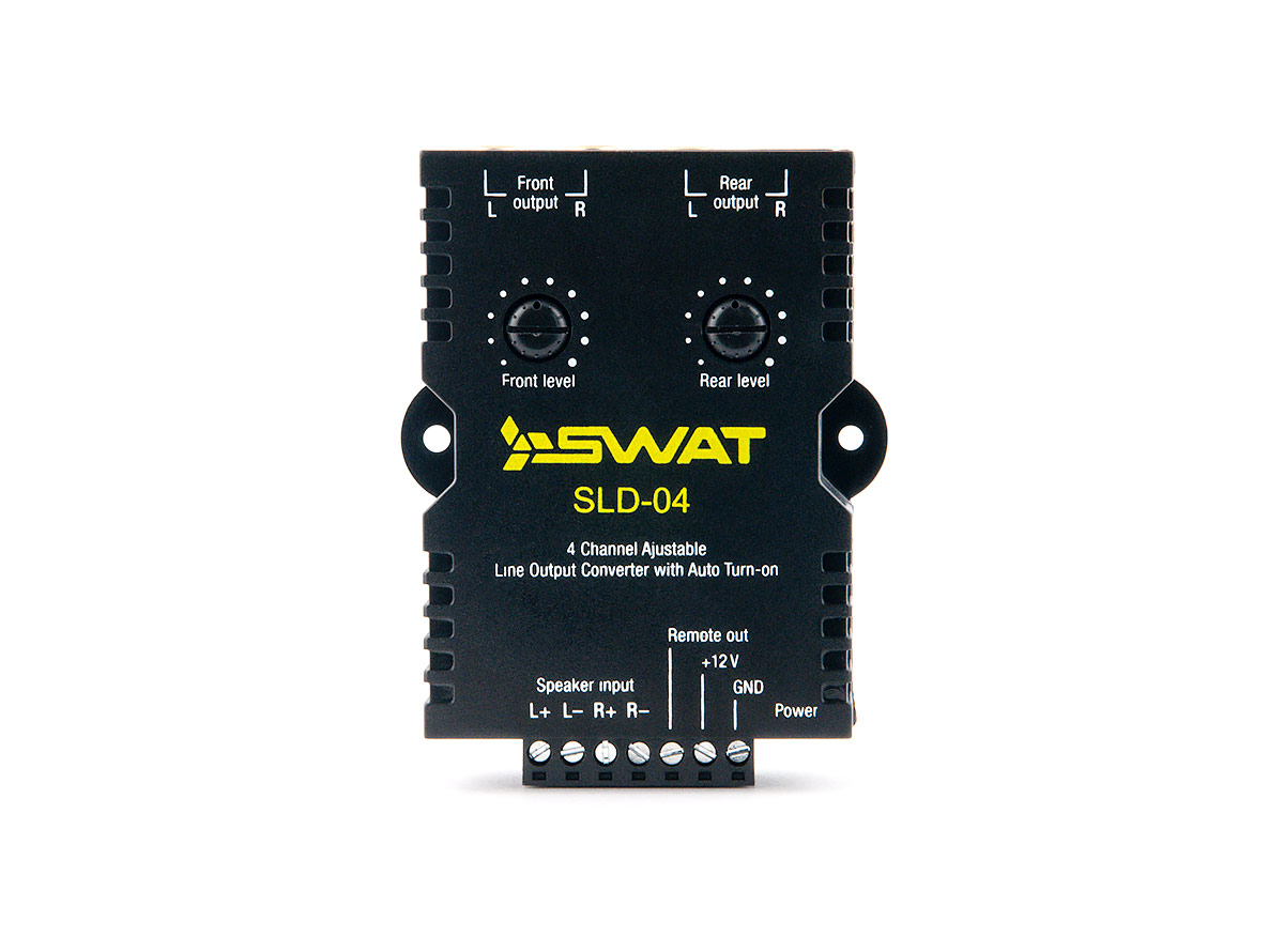 Интерфейсы для подключения усилителей Swat SLD-04 