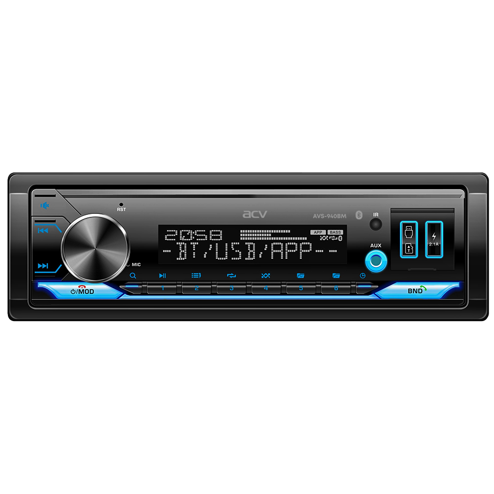 1-DIN USB/SD-ресиверы (без CD) ACV AVS-940BM 