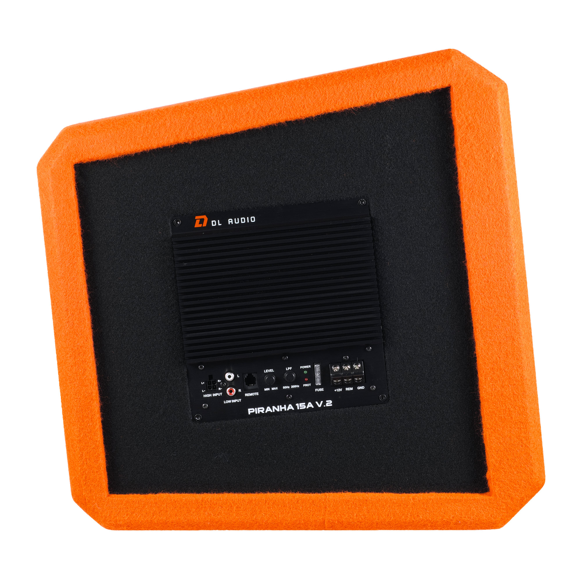 Cабвуферы корпусные активные DL Audio Piranha 15A V2 Orange 