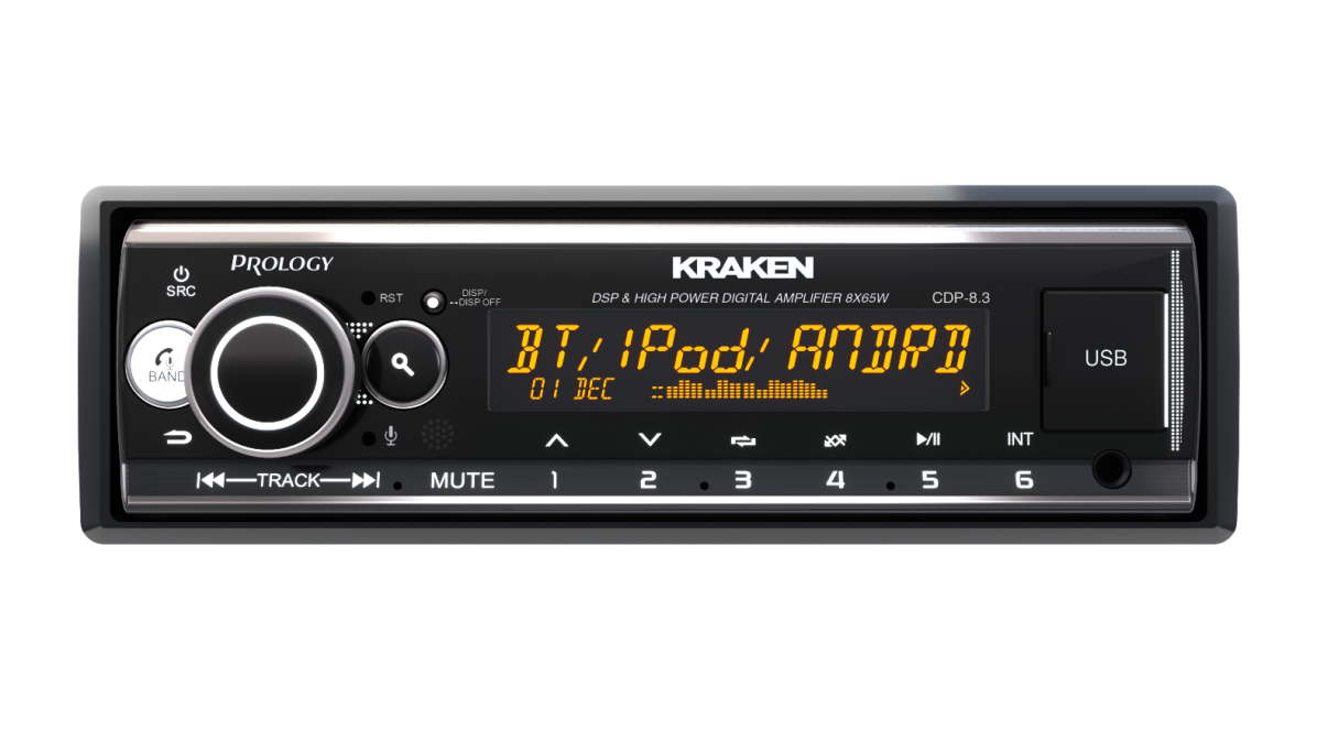 1-DIN USB/SD-ресиверы (без CD) Prology CDP-8.3 KRAKEN 