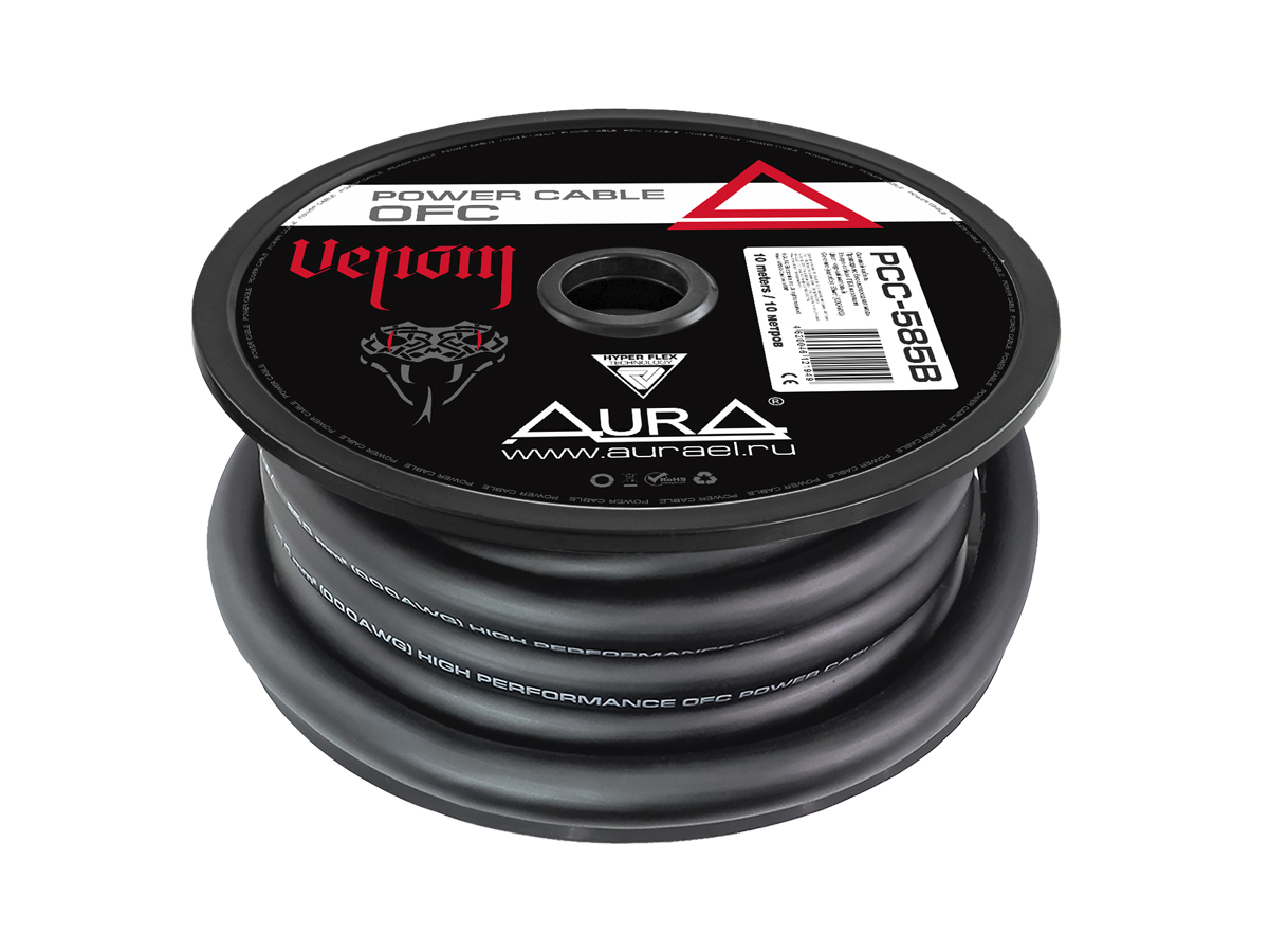 Кабели силовые, разъемы. Крепеж для кабеля. AurA PCC-585B 