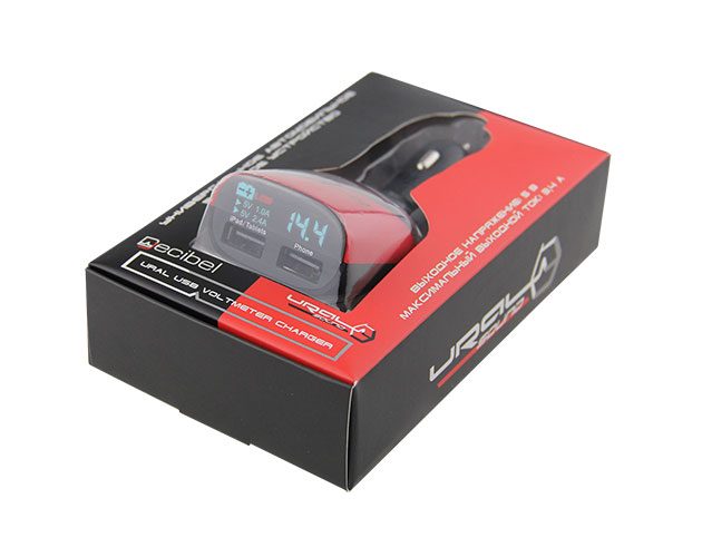 Зарядные устройства для смартфонов, Кабели Ural USB VOLTMETR CHARGER 