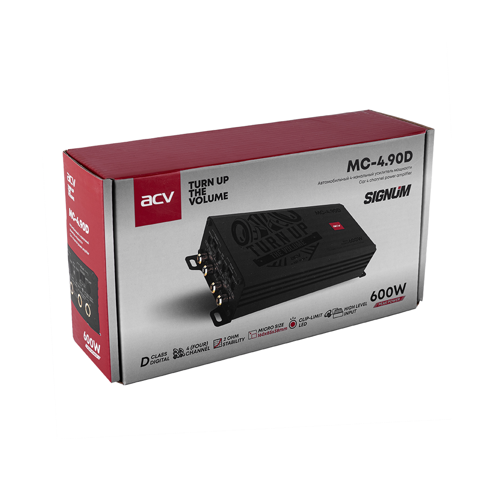 Четырёхканальные усилители ACV MC-4.90D 
