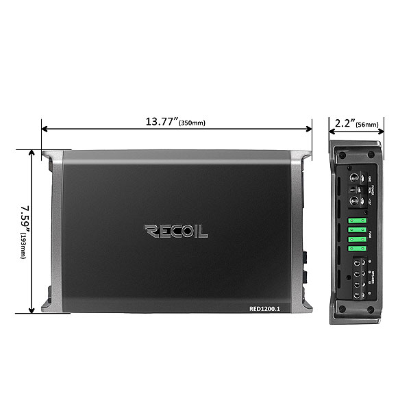Одноканальные усилители Recoil RED1200.1 