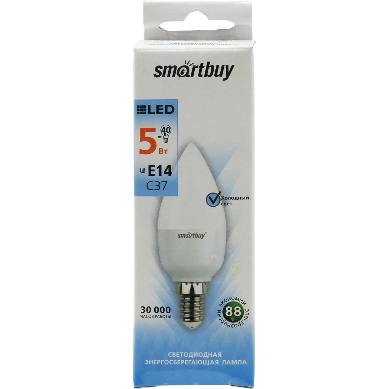 Лампа Smartbuy С37-05W/4000/E14 ( SBL-С37-05-40K-E14 )