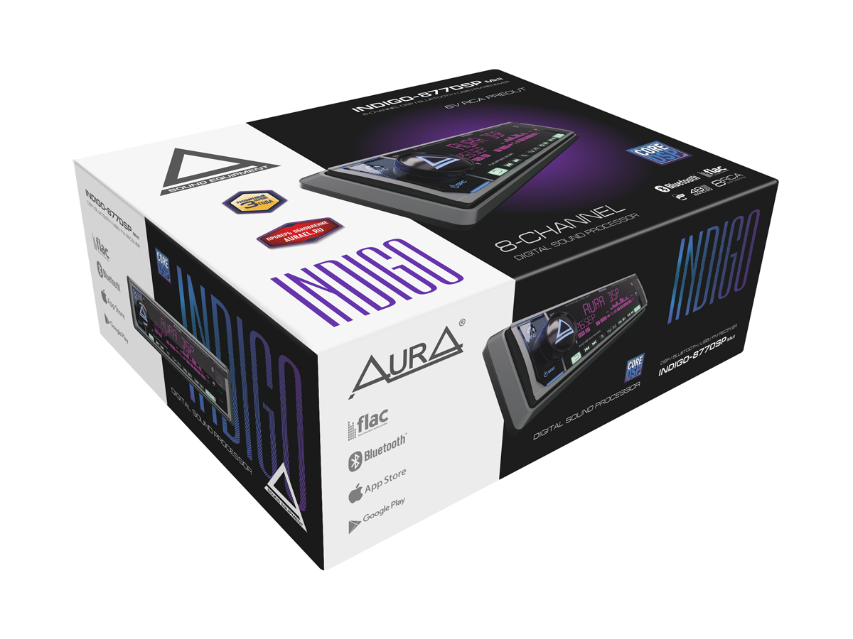 1-DIN USB/SD-ресиверы (без CD) AurA INDIGO-877DSP MkII 