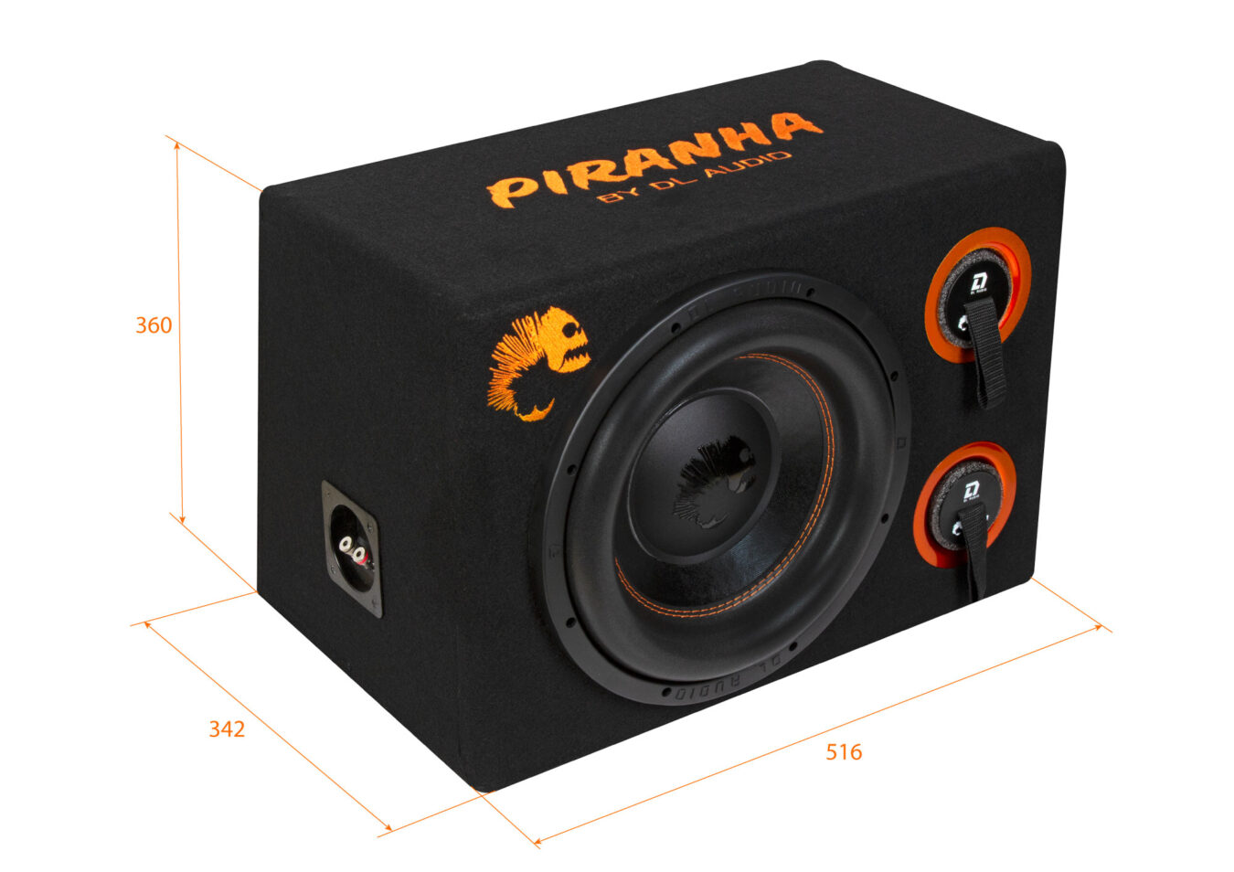 Cабвуферы корпусные пассивные DL Audio Piranha 12 Double Port V3 