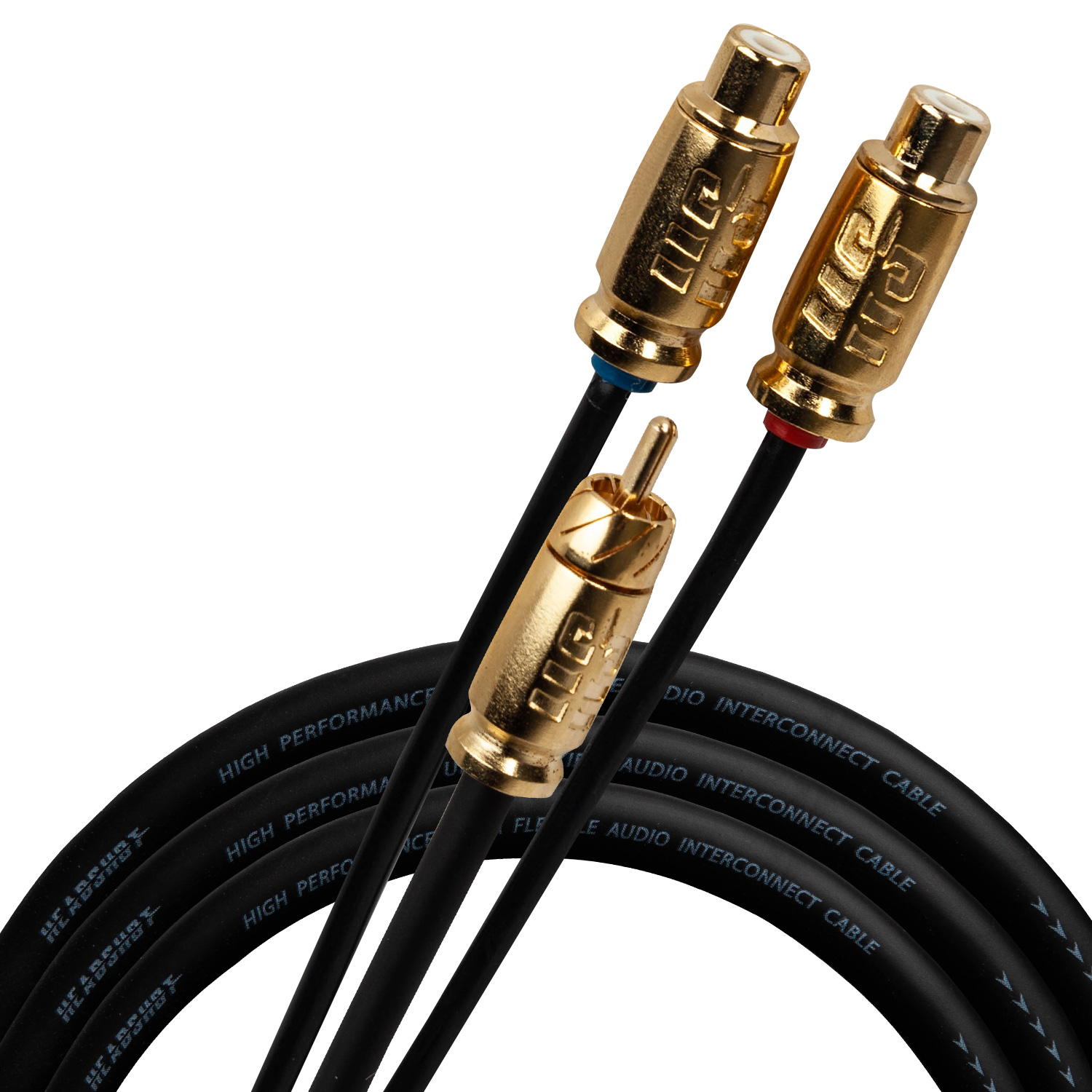 Кабели межблочные (RCA), AUX, HDMI, RCA разъёмы KICX Headshot RCY-2F1M-0.25 