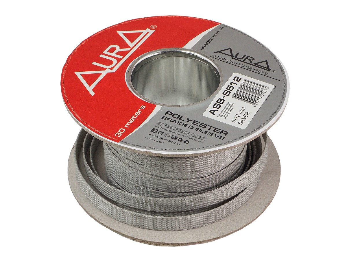 Полиэстеровый рукав (змеиная кожа) AurA ASB-512 SILVER 