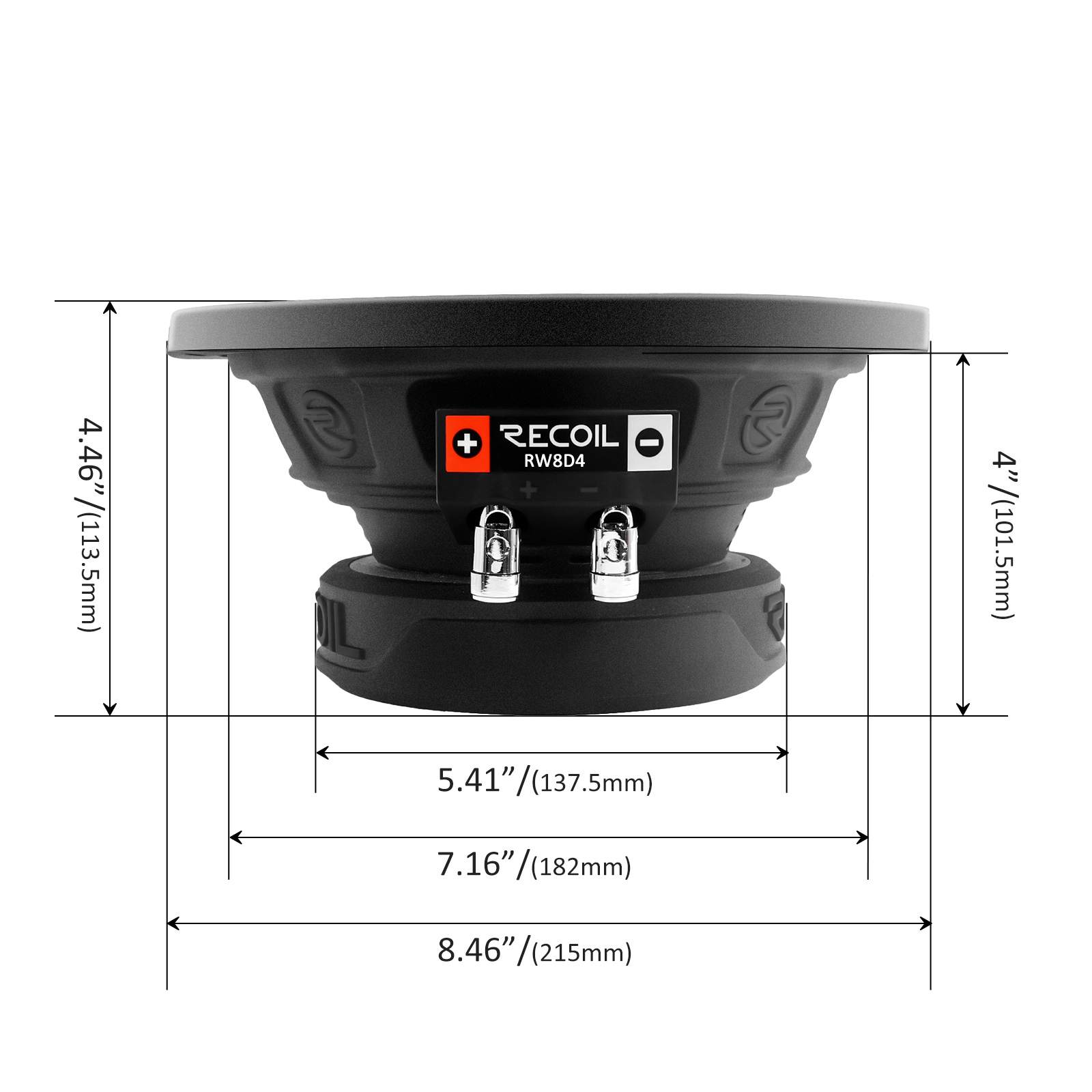 Сабвуферные динамики Recoil RW8D4 