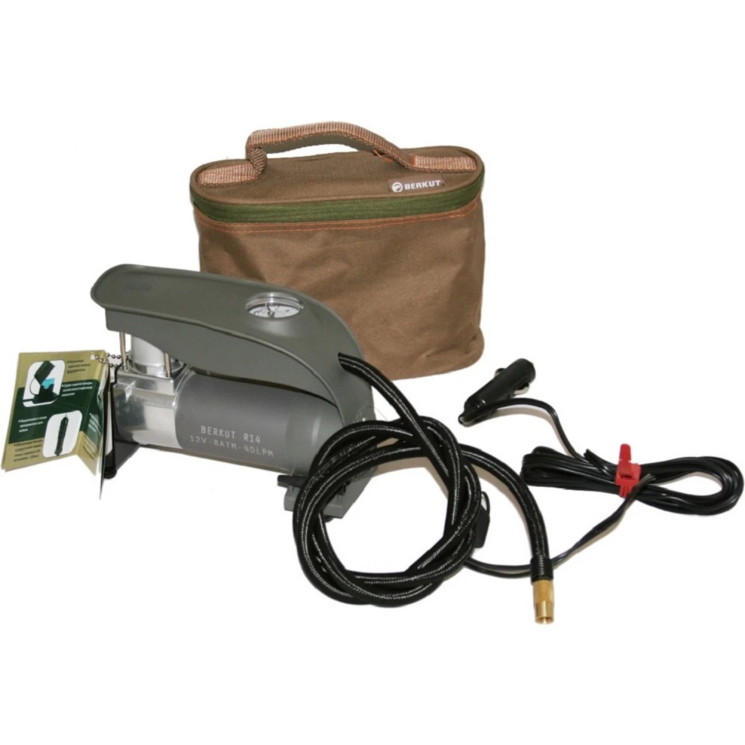 Автомобильные, велосипедные компрессоры.Помпы, насосы. Манометры BERKUT R-14