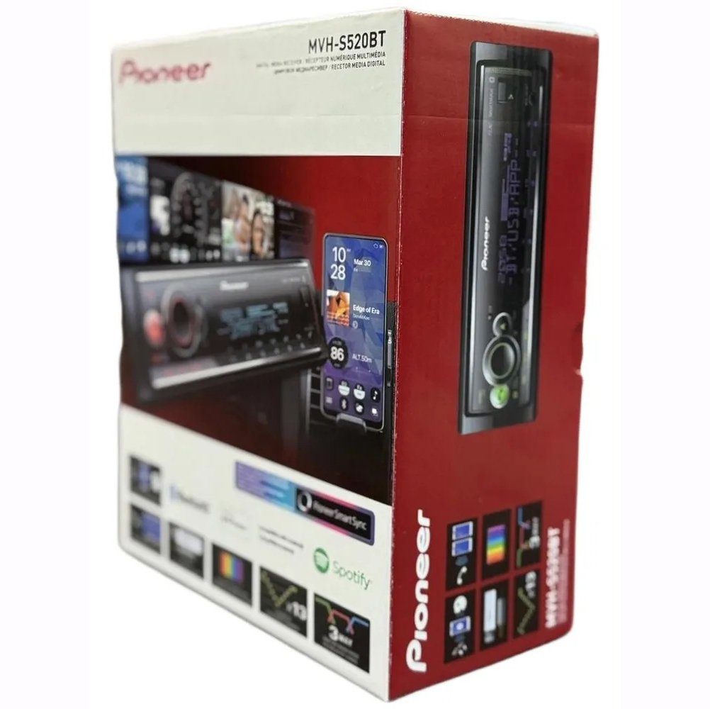 1-DIN USB/SD-ресиверы (без CD) Pioneer MVH-S520BT 