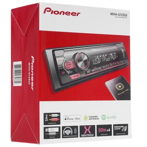 1-DIN USB/SD-ресиверы (без CD) Pioneer MVH-S125UI 