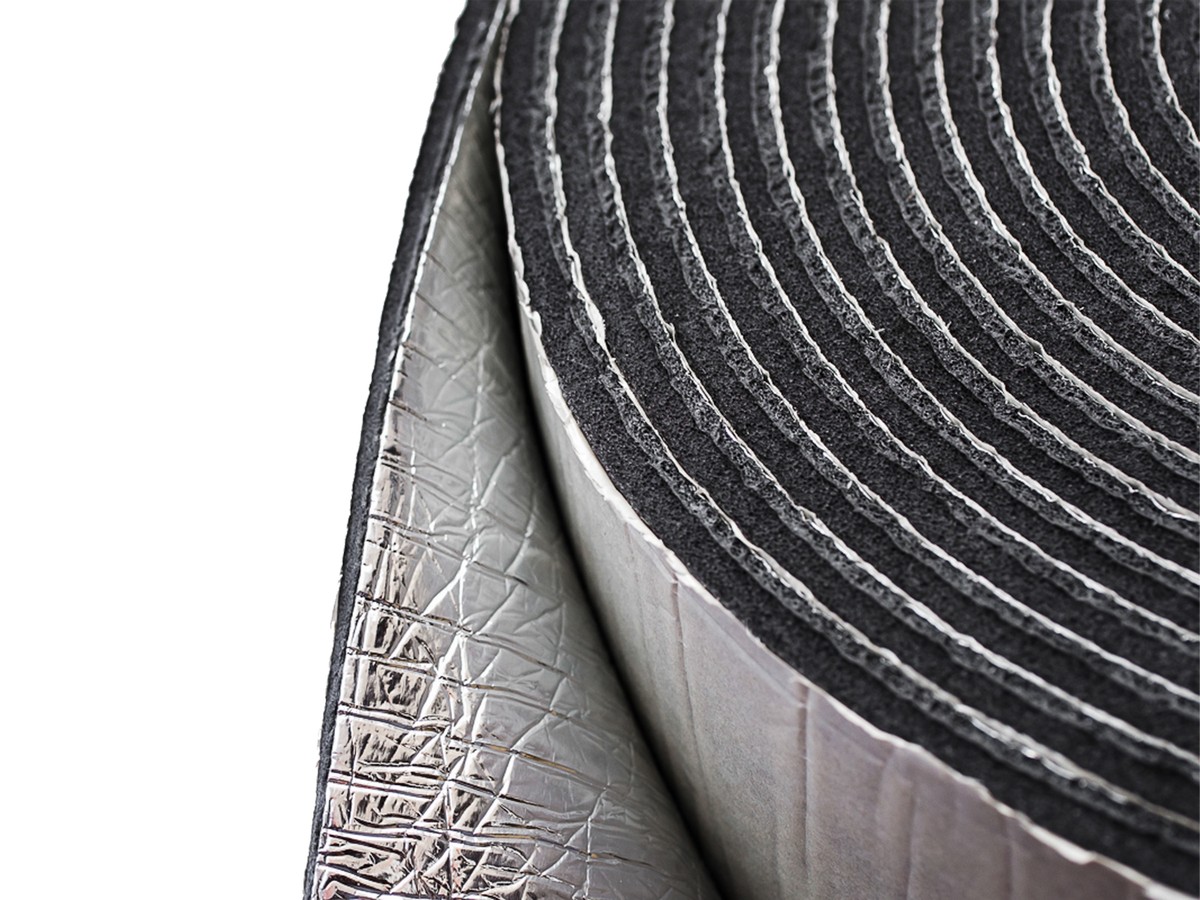 Шумо-тепло изоляционные (мягкие) материалы AurA Изолонтейп 4мм Фольга РУЛОН