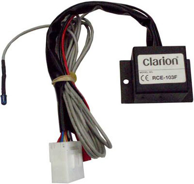 Интерфейсы кнопок на руле и дисплеев Clarion RCE-103F 